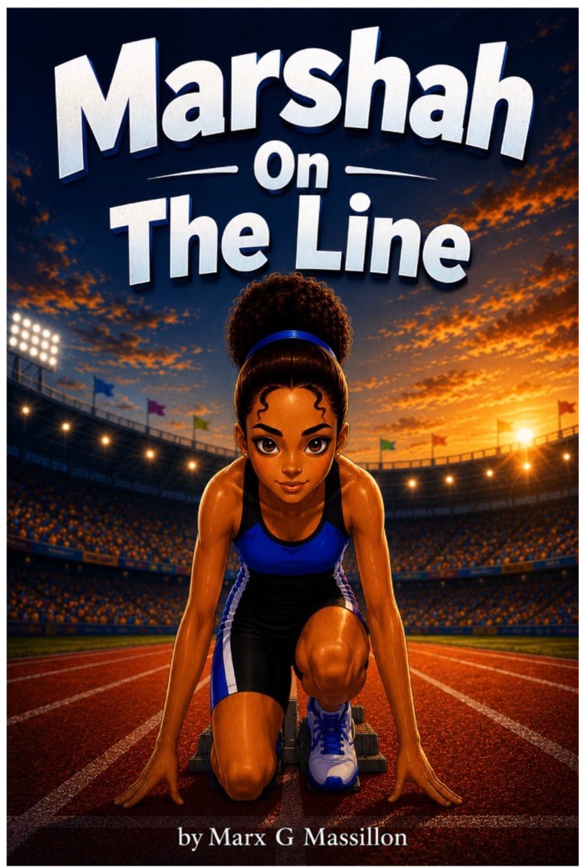 Marsha on the Line by Marx G. Massillon, official book cover